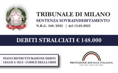 Nucleo familiare salva la casa dall’asta I Trib. Milano I Piano di ristrutturazione dei debiti
